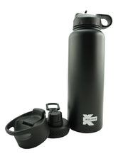 Load image into Gallery viewer, Vacuum Insulated Sport Water Bottle Flask Double Wall Stainless Steel Sports Flasks BPA Free 3 Lids Included Straw Coffee Sport Cap Thermo Flasks - k-cliffs