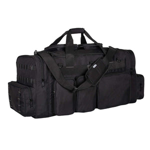 30 Inch Large Gun Range Tactical Duffel Bag with US Flag Patch Lockable Zippers - k-cliffs