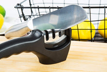 Load image into Gallery viewer, 3 Stage Knife Ceramic Diamond Sharpener Tool for Straight and Serrated Knives - k-cliffs