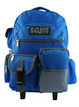 Load image into Gallery viewer, Deluxe Wheeled Rolling Backpack for School with Premium Sturdy Wheels - k-cliffs