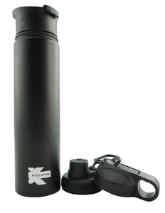 Vacuum Insulated Sport Water Bottle Flask Double Wall Stainless Steel Sports Flasks BPA Free 3 Lids Included Straw Coffee Sport Cap Thermo Flasks - k-cliffs