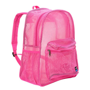 Mesh Backpack Heavy Duty Student Bookbag Quality Simple Classic School Book Bag - k-cliffs