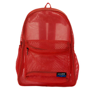 Mesh Backpack Heavy Duty Student Bookbag Quality Simple Classic School Book Bag - k-cliffs