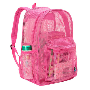 Mesh Backpack Heavy Duty Student Bookbag Quality Simple Classic School Book Bag - k-cliffs