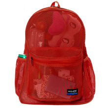 Load image into Gallery viewer, Mesh Backpack Heavy Duty Student Bookbag Quality Simple Classic School Book Bag - k-cliffs