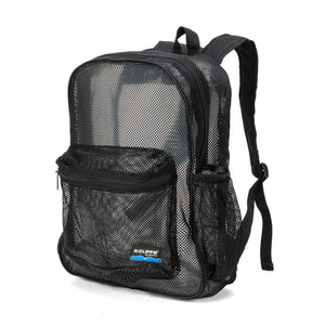 Mesh Backpack Heavy Duty Student Bookbag Quality Simple Classic School Book Bag - k-cliffs