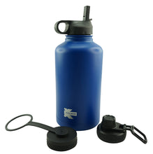 Load image into Gallery viewer, K-Cliffs Vacuum Insulated Sport Water Bottle Flask Double Wall Stainless Steel Sports Flasks BPA Free 3 Lids Included Straw Coffee Sport Cap Thermo Flasks - k-cliffs
