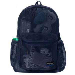 Mesh Backpack Heavy Duty Student Bookbag Quality Simple Classic School Book Bag - k-cliffs