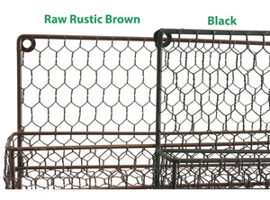 4 Tier Rustic Brown Metal Wire Spice Rack Kitchen Wall Mount - k-cliffs