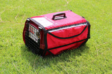 Load image into Gallery viewer, 19&quot; Kennel Pet Crate Cover Emergency Red w/ Reflective Stripe - k-cliffs
