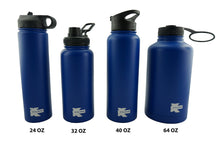 Load image into Gallery viewer, K-Cliffs Vacuum Insulated Sport Water Bottle Flask Double Wall Stainless Steel Sports Flasks BPA Free 3 Lids Included Straw Coffee Sport Cap Thermo Flasks - k-cliffs