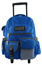 Load image into Gallery viewer, Deluxe Wheeled Rolling Backpack for School with Premium Sturdy Wheels - k-cliffs