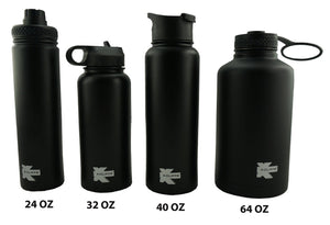 Vacuum Insulated Sport Water Bottle Flask Double Wall Stainless Steel Sports Flasks BPA Free 3 Lids Included Straw Coffee Sport Cap Thermo Flasks - k-cliffs