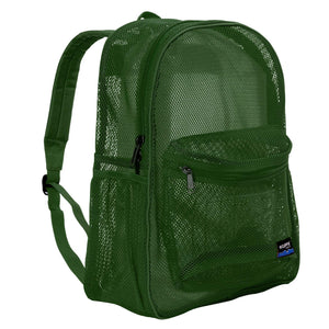 Mesh Backpack Heavy Duty Student Bookbag Quality Simple Classic School Book Bag - k-cliffs