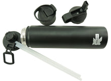 Load image into Gallery viewer, Vacuum Insulated Sport Water Bottle Flask Double Wall Stainless Steel Sports Flasks BPA Free 3 Lids Included Straw Coffee Sport Cap Thermo Flasks - k-cliffs