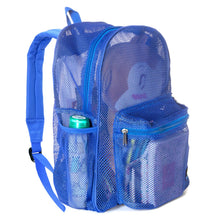 Load image into Gallery viewer, Mesh Backpack Heavy Duty Student Bookbag Quality Simple Classic School Book Bag - k-cliffs
