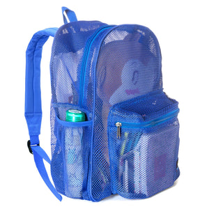 Mesh Backpack Heavy Duty Student Bookbag Quality Simple Classic School Book Bag - k-cliffs