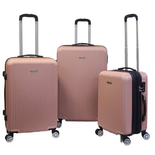 Load image into Gallery viewer, 3pcs Luggage Set Hardside Travel Suitcase Expandable Light weight Hardsided ABS Spinner Lockable with built in Lock
