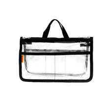 Load image into Gallery viewer, K-Cliffs Clear Cosmetic Purse/Make-up Organizer w/ 2 Zippered Compartments