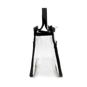 K-Cliffs Clear Cosmetic Purse/Make-up Organizer w/ 2 Zippered Compartments