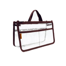 Load image into Gallery viewer, K-Cliffs Clear Cosmetic Purse/Make-up Organizer w/ 2 Zippered Compartments