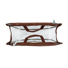 Load image into Gallery viewer, K-Cliffs Clear Cosmetic Purse/Make-up Organizer w/ 2 Zippered Compartments