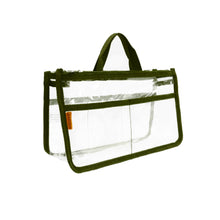 Load image into Gallery viewer, K-Cliffs Clear Cosmetic Purse/Make-up Organizer w/ 2 Zippered Compartments