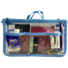 Load image into Gallery viewer, K-Cliffs Clear Cosmetic Purse/Make-up Organizer w/ 2 Zippered Compartments