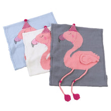 Load image into Gallery viewer, K-Cliffs 3D Flamingo Baby Knit Cotton Crib Throw Blanket Cover Wrap, Unisex