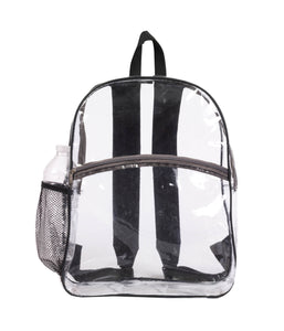 K-Cliffs 15.5" Clear School Backpack See Through Elementary-Adult  Daypack