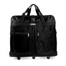 Load image into Gallery viewer, K-Cliffs Multi Tiered Collapsible Expandable Wheeled Travel Cargo Ruffle Bag w/Zippered Pockets