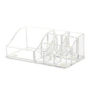Acrylic Makeup Organizer with 9 Compartments Cosmetic Organizer
