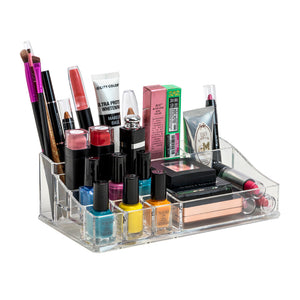 K-Cliffs 3-Step Acrylic Makeup Storage with 8 Compartments /Cosmetic Organizer