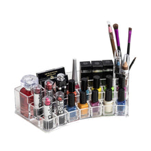 Load image into Gallery viewer, K-Cliffs Acrylic Sector Makeup Organizer with 19 Compartments