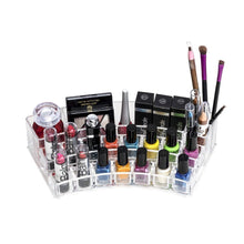 Load image into Gallery viewer, K-Cliffs Acrylic Sector Makeup Organizer with 19 Compartments