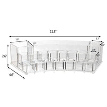 Load image into Gallery viewer, K-Cliffs Acrylic Sector Makeup Organizer with 19 Compartments