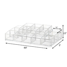 Load image into Gallery viewer, K-Cliffs Clear Acrylic Makeup Organizer with 13 Compartments