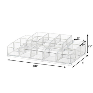 Acrylic Makeup Organizer with 13 Compartments/ Cosmetic Organizer…