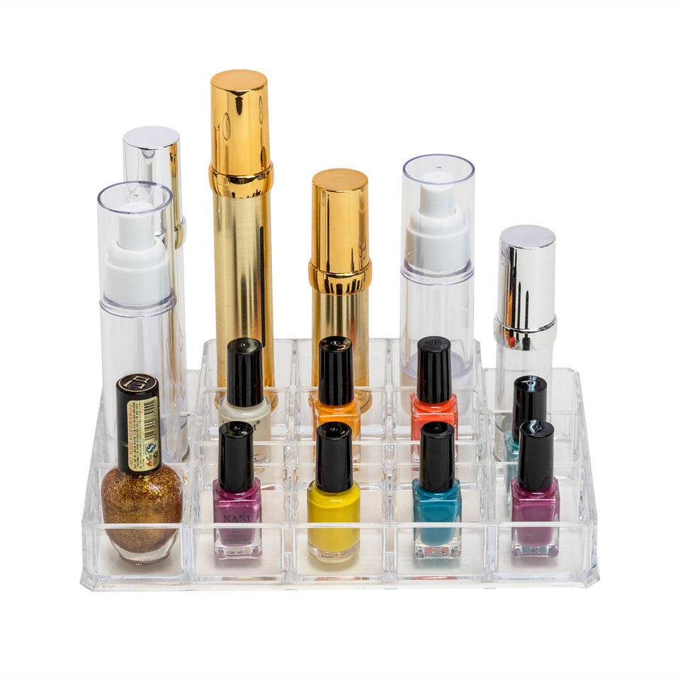 Acrylic Makeup Organizer with 13 Compartments/ Cosmetic Organizer…