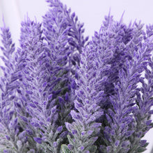 Load image into Gallery viewer, K-Cliffs Artificial Lavender Potted Purple Flowers in a  7.5&quot;  White Ceramic Pot
