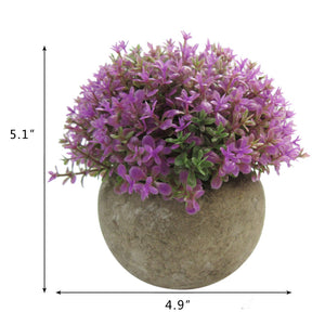 K-Cliffs Mini 5-inch Life like Artificial Topiary  Planted Pot
