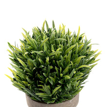 Load image into Gallery viewer, K-Cliffs Mini Realistic Faux Plant Green Grass Tabletop Arrangement with pot