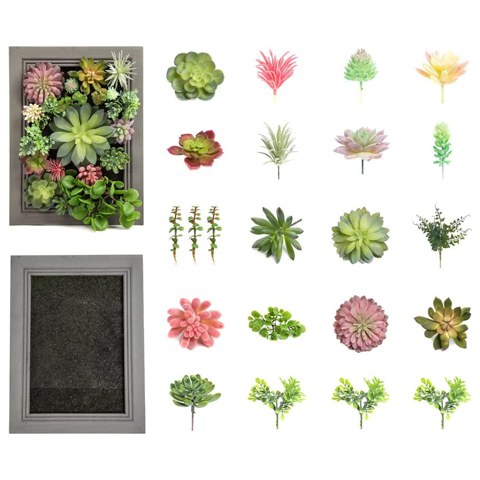 pack of fake succulents K-Cliffs