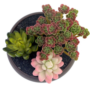 K-Cliffs Unglazed 6.7" Round Ceramic Planter Pot, Succulent Cactus Holder with Matte Brown Finish