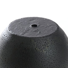 Load image into Gallery viewer, 5.6 inch Minimalistic Black Round Cement Planter Pot with a Decorative Black Metal Rack Plant Stand Holder