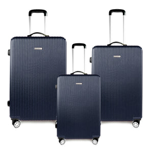 3pcs Luggage Set Hardside Travel Suitcase Expandable Light weight Hardsided ABS Spinner Lockable with built in Lock