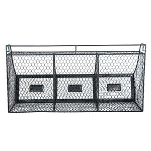 K-Cliffs 3 Wire Storage Compartment Basket Rack Metal, Produce, Storage Bins