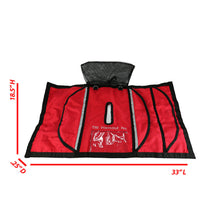 Load image into Gallery viewer, K-Cliffs 19&quot; Kennel Pet Crate Cover Emergency Red w/ Reflective Stripe