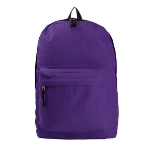Classic Backpack Basic Emergency Survival Pack Bookbag 16 inch Simple Daypack Medium School Bag