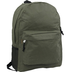K-Cliffs 18" Classic School Backpack w/Padded Shoulder Straps and Side Pocket